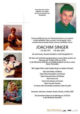 Joachim Singer Parte