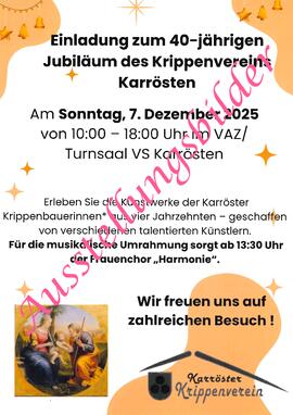 Karröster Krippenverein 40-jähriges Jubiläum