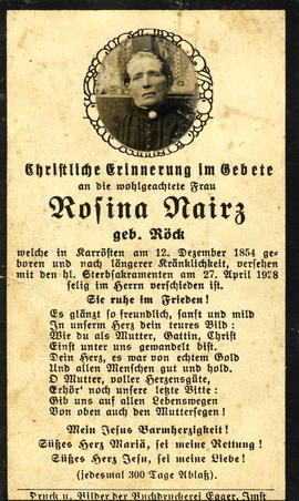 Rosina Nairz geb. Röck