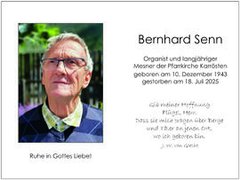 Bernhard Senn - Innenansicht