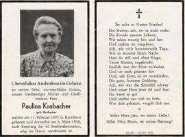 Paulina Krabacher geb. Krabacher