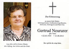 Gertrud Neururer geb. Nairz