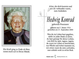 Hedwig Konrad geb. Praxmarer