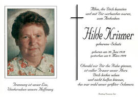 Hilde Krismer geb. Schatz