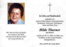 Hilde Thurner geb. Krismer