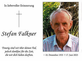 Stefan Falkner  Sterbebild innen