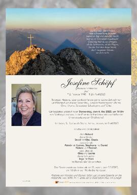 Josefine Schöpf geb. Schleindler &quot;Fini&quot;