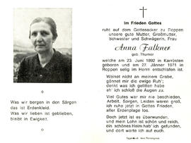 Anna Falkner geb. Thurner