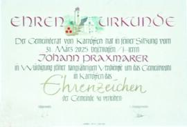 Ehrenurkunde-Johann-Praxmarer