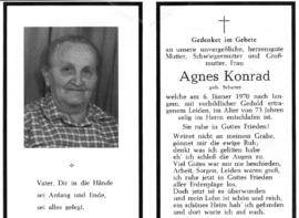 Agnes Konrad geb. Scherer