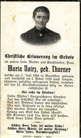 Maria Nairz geb. Thurner