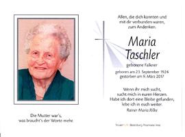 Maria Taschler geb. Falkner