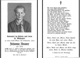 Johanna Neuner geb. Ruetz