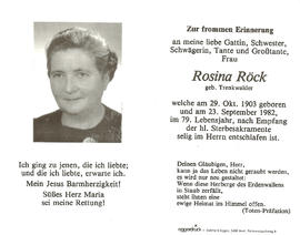 Rosina Röck geb. Trenkwalder