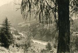 Blick vom Fabriksteig in die Innschlucht, 1957