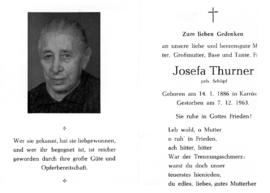 Josefa Thurner geb. Schöpf