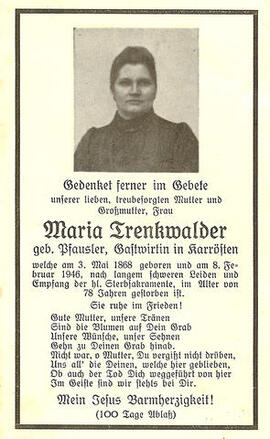 Maria Trenkwalder geb. Pfausler