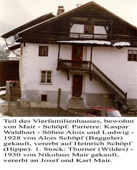 Vierfamilienhaus Mair, Schöpf, Waldhart, Thurner