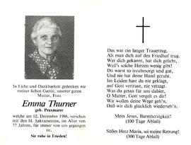 Emma Thurner geb. Praxmarer