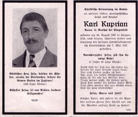 Kuprian Karl, +1947