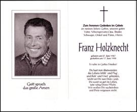 Holzknecht Franz, Oberried, +1998