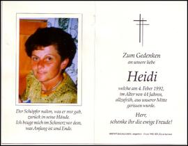Schöpf Heidi, geb. Gstrein, +1992