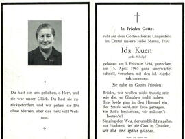 Kuen Ida, geb. Schöpf, +1967
