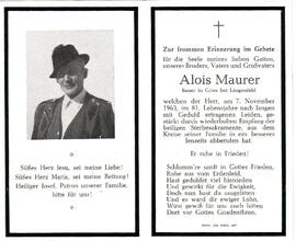 Maurer Alois, +1963