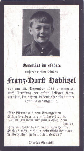 Hablitzel Franz Horst, +1941