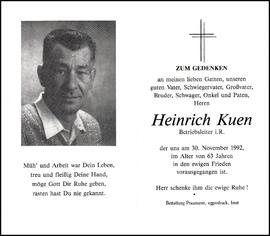 Kuen Heinrich, +1992