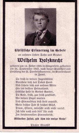 Holzknecht Wilhelm, +1943