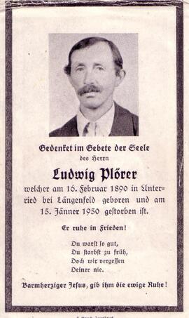 Plörer Ludwig, +1950