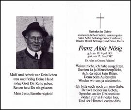 Nösig Franz Alois, +1987
