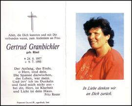 Granbichler Gertrud, geb. Riml, +1993