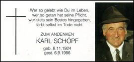 Schöpf Karl, Seppls, +1986