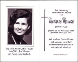 Marwan Marianne, geb. Auer, +1997