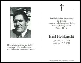 Holzknecht Emil, OL, +1981