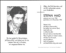 Haid Stefan, Runhof, +1992