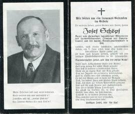 Schöpf Josef, +1952