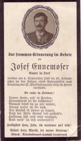 Ennemoser Josef, +1929