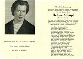 Schöpf Helene, geb. Kuprian, +1968