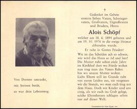 Schöpf Alois, +1976