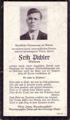 Pichler Fritz, +1958