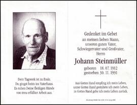 Steinmüller Johann, +1991