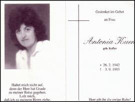 Kuen Antonia, geb. Kofler, +1993