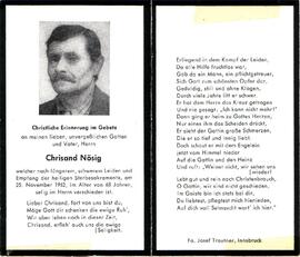 Nösig Chrysant, +1962