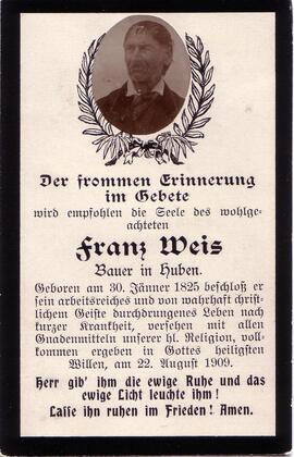 Weis Franz, +1909