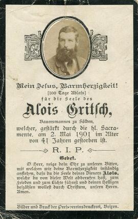 Gritsch Alois, +1901