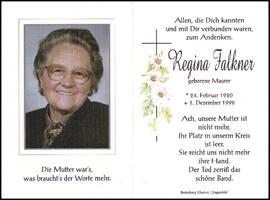 Falkner Regina, geb. Maurer, +1998