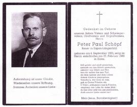 Schöpf Peter Paul, +1965